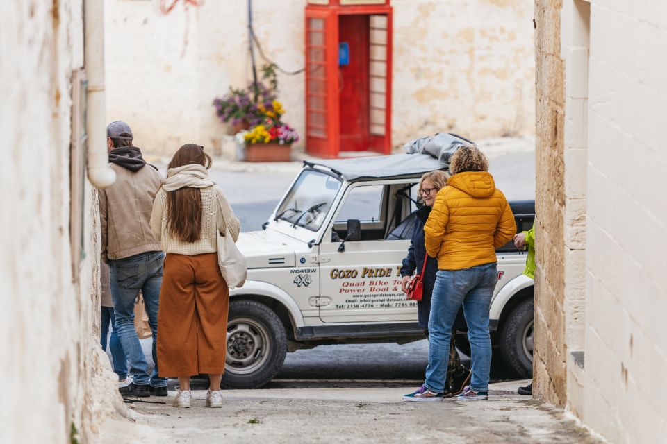 From Malta: Gozo Full-Day Jeep Tour With Lunch and Boat Ride - Jeep Ride and Sights