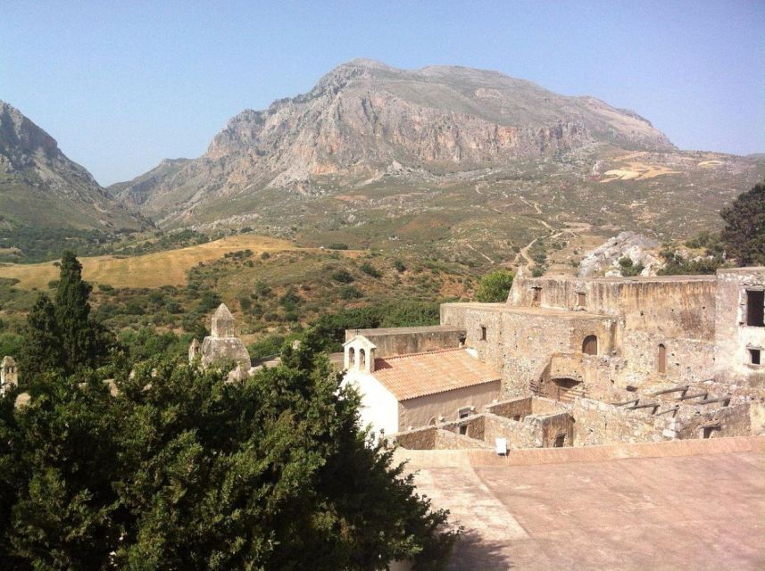 From Rethymno: Imbros Fragkokastello Plakias Moni Preveli - Plakias