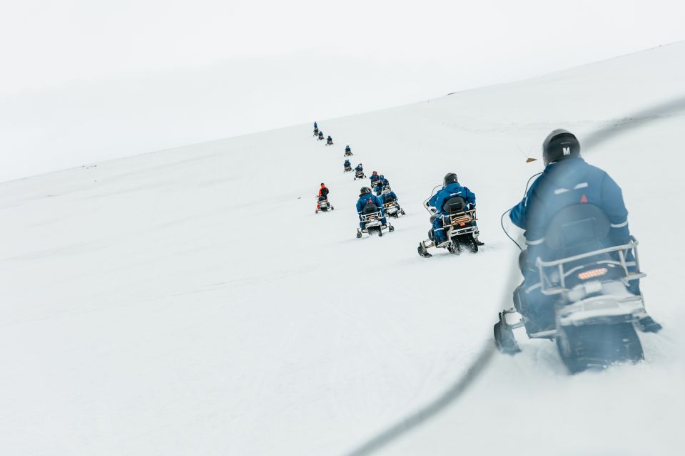 From Reykjavik: Golden Circle and Glacier Snowmobile Tour - Audio Guide and Live Tour