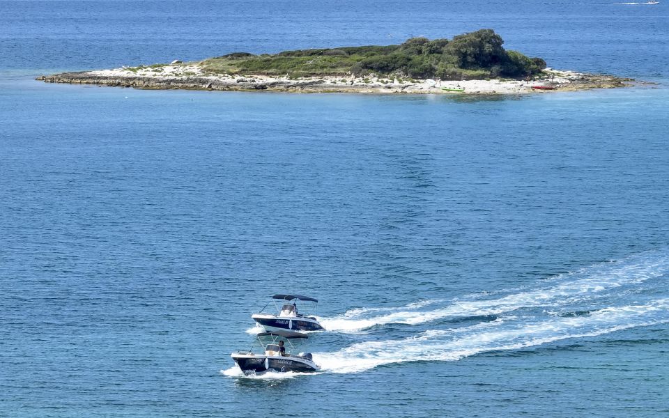 From Rovinj: Sea Caves & Sandy Levan Island Speedboat Tour - Departure and Duration