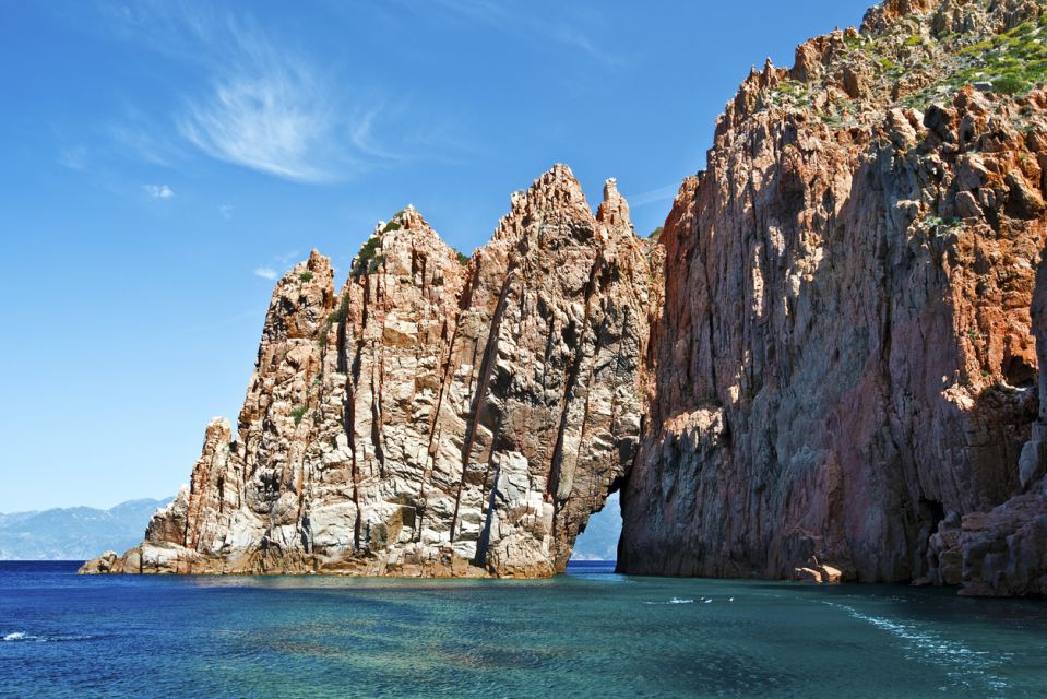 From Sagone/Cargèse: Capo Rosso, Piana & Scandola Boat Tour - Admiring the Calanques De Piana