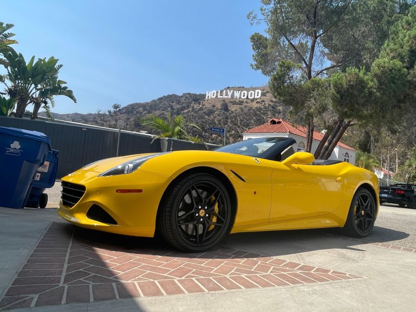 Hollywood Sign 30 Min Ferrari Driving Tour - Driving the Ferrari California T