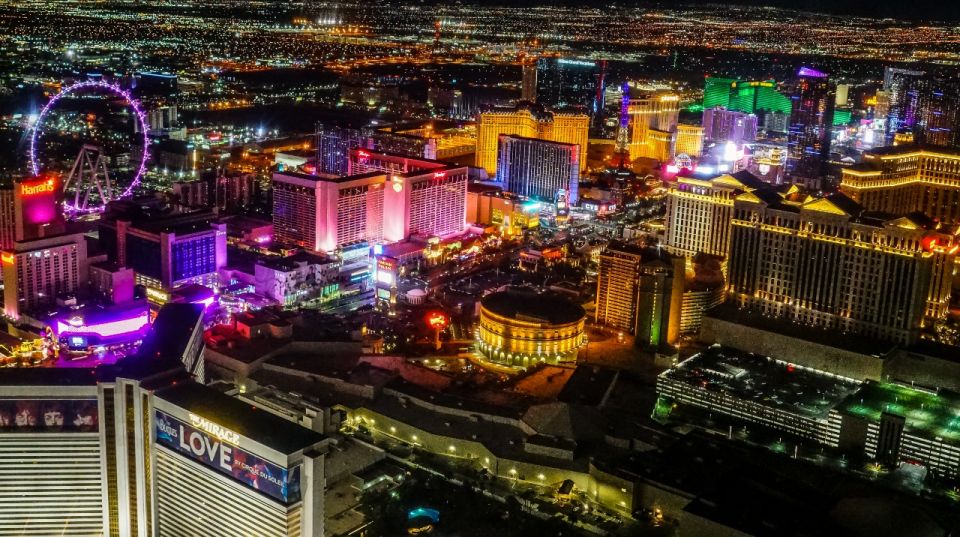 Las Vegas: Buddy Vs Ristorante Lunch and Helicopter Flight - Landmarks Visible From the Sky