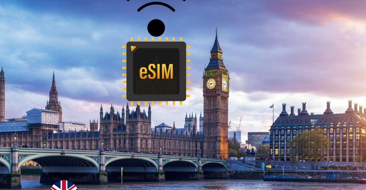 London: Esim Internet Data Plan for United Kingdom UK 4g/5gb - 24/7 Customer Support