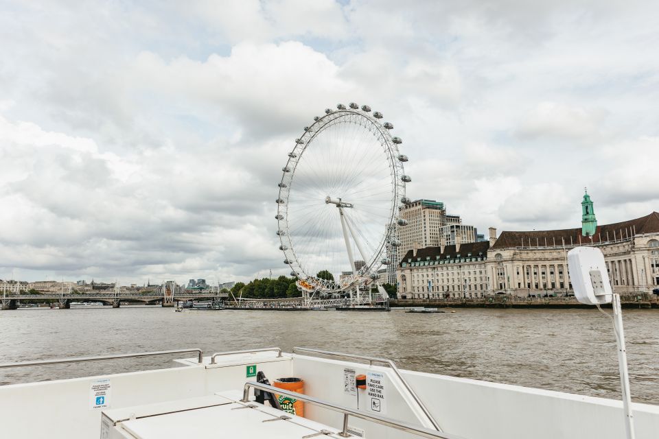 London: London Eye, River Cruise, & Hop-on Hop-off Bus Tour - Relaxing River Thames Cruise