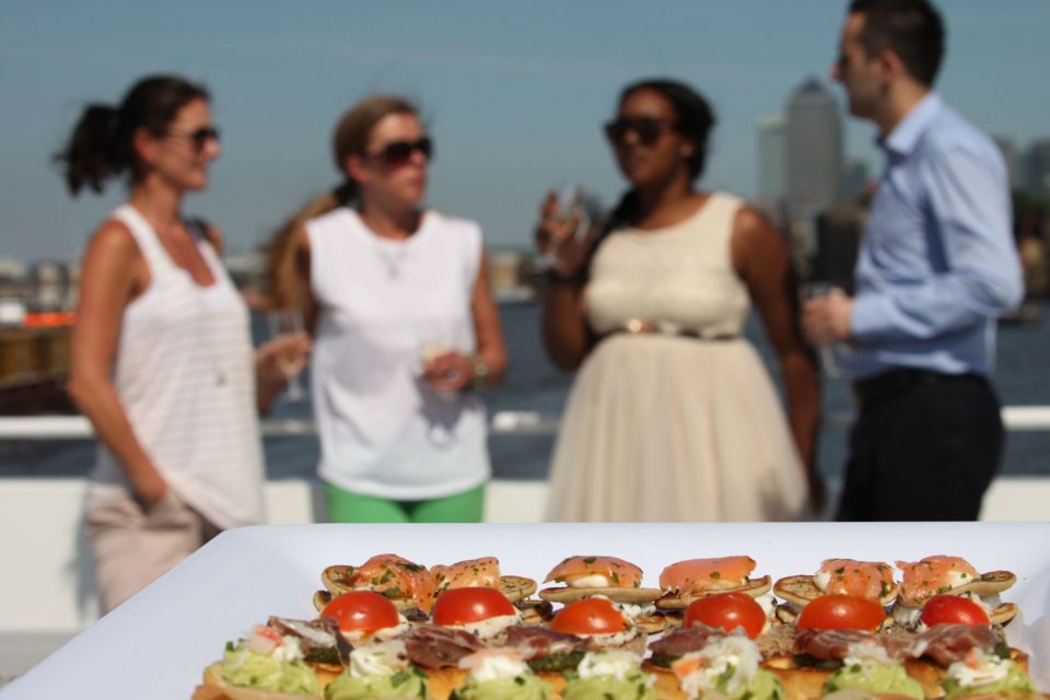 London: River Thames Evening Cruise With Bubbly and Canapés - Booking Information