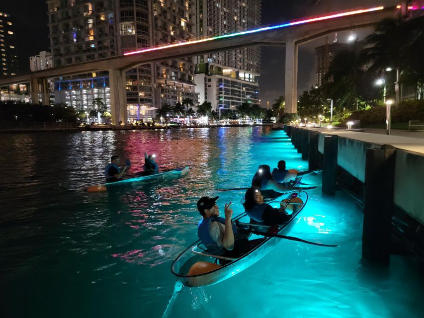 Miami: Guided LED-LIT Kayak Night Tour With Drinks - Important Information