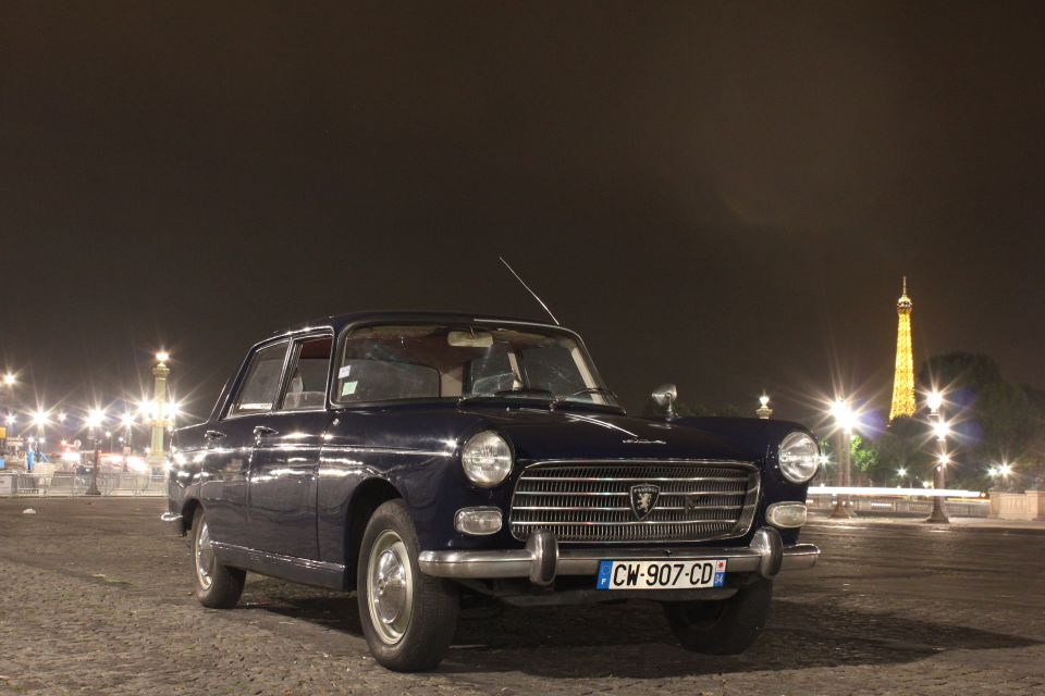 Paris: 1.5-Hour Vintage Car Night Tour - Booking Details