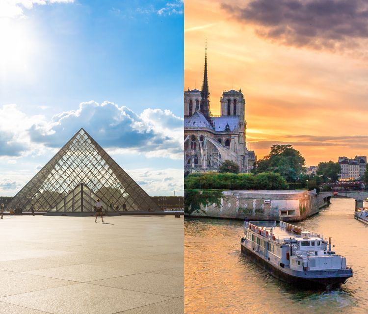 Paris: Louvre Reserved Ticket and River Cruise Combo - 1-Hour Seine River Cruise