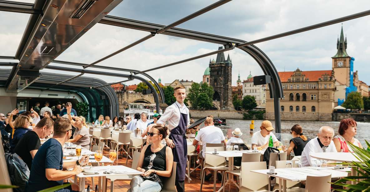 Prague: Vltava River Lunch Cruise in an Open-Top Glass Boat - Accessibility and Group Size