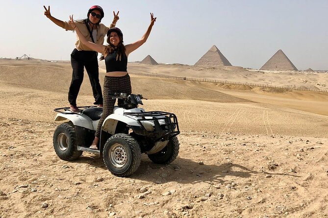 Private Giza Pyramids, Sphinx, Quad Bike, Camel Ride, Nile Dinner Cruise - Confirmation and Pickup