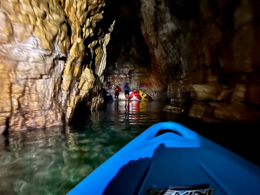 Pula: Blue Cave Kayak Tour With Swimming and Snorkeling - Exploring the Blue Cave