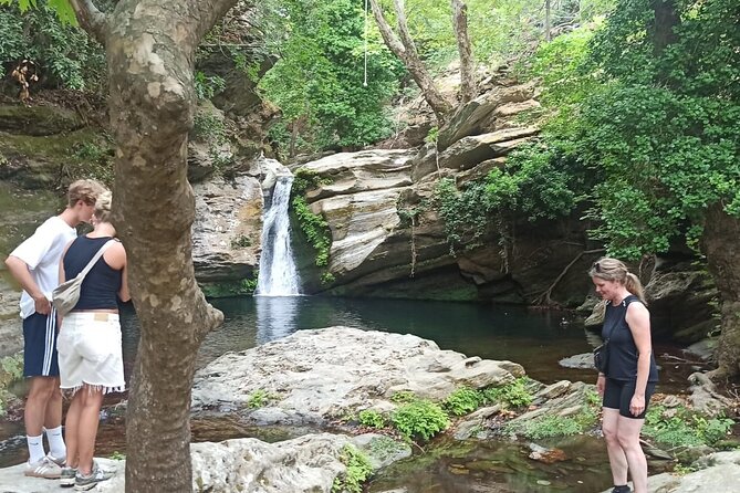 River Trekking to the Waterfall in Andros - Natural Scenery and Streamlets