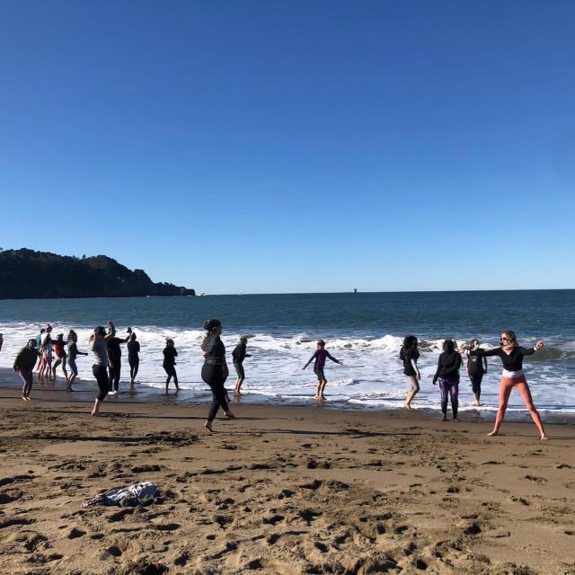 San Francisco: Silent Disco Yoga at Baker Beach - Community Connections