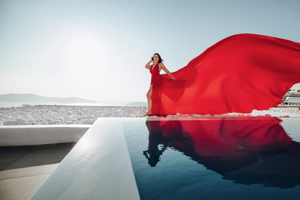 Santorini: Private Flying Dress Photoshoot Experience - Customer Feedback