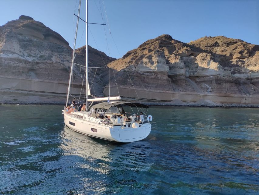 Santorini: Private Sailing Cruise With Meal & Swim Stops - Transportation and Hotel Pickup