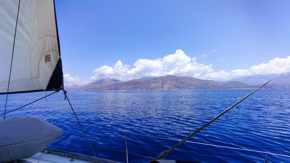 South Crete: Sunset Sailing Full Day Trip With Finger Food - Navigating the Coastline