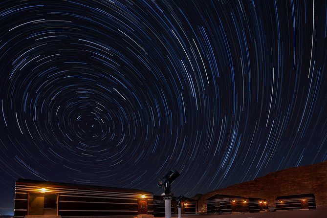 Stargazing Adventure in Jordan - Group Photo With Time Exposure