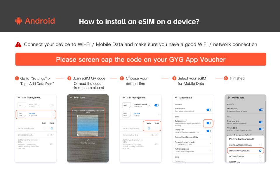 Uk/Europe: Esim Mobile Data Plan - Activation Process