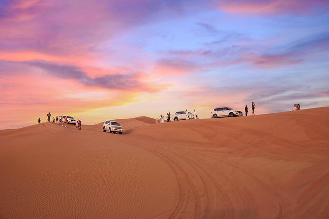 VIP Dubai Desert Safari Camel Ride, Sand Ski, Live BBQ Dinner - Dune Bashing Adventure