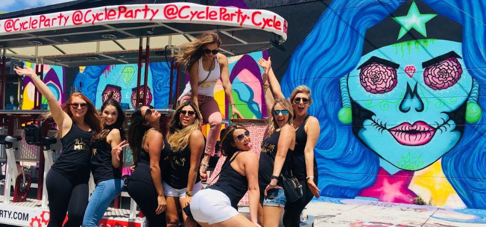 Wynwood Miami: Party Bike Happy Hour Crawl - Party Bike Capacity