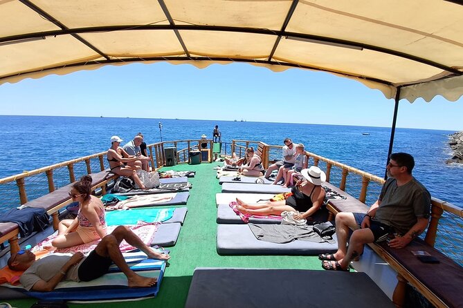 Alanya Relaxing Boat Tour With Lunch, Soft Drinks & Transfer - Boat Tour Highlights