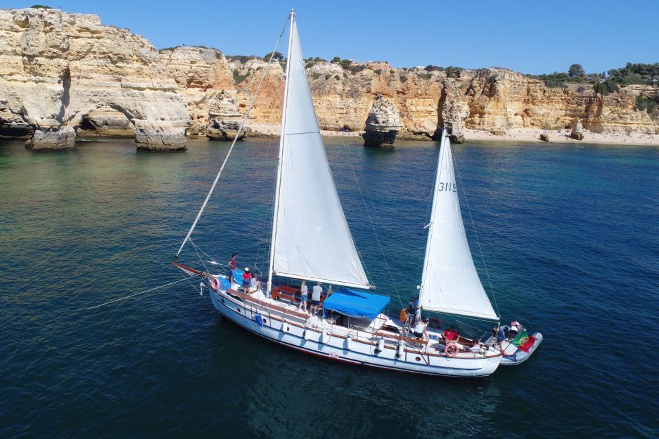 Albufeira: 6-Hour Boat Tour With BBQ and Drinks - Sailing Along Albufeiras Coastline