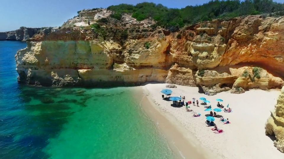 Albufeira: Sailing Boat Cruise BBQ & Open Bar on the Beach - Dinghy Ride to Nearby Caves