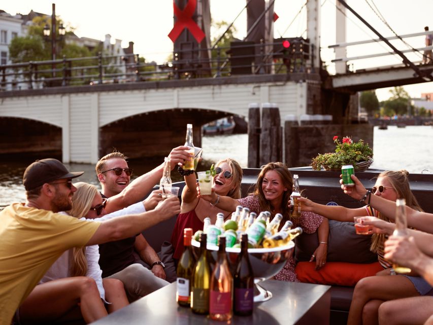 Amsterdam: Private Cruise With Drinks & Pizza or Burger - Ideal for Celebrations