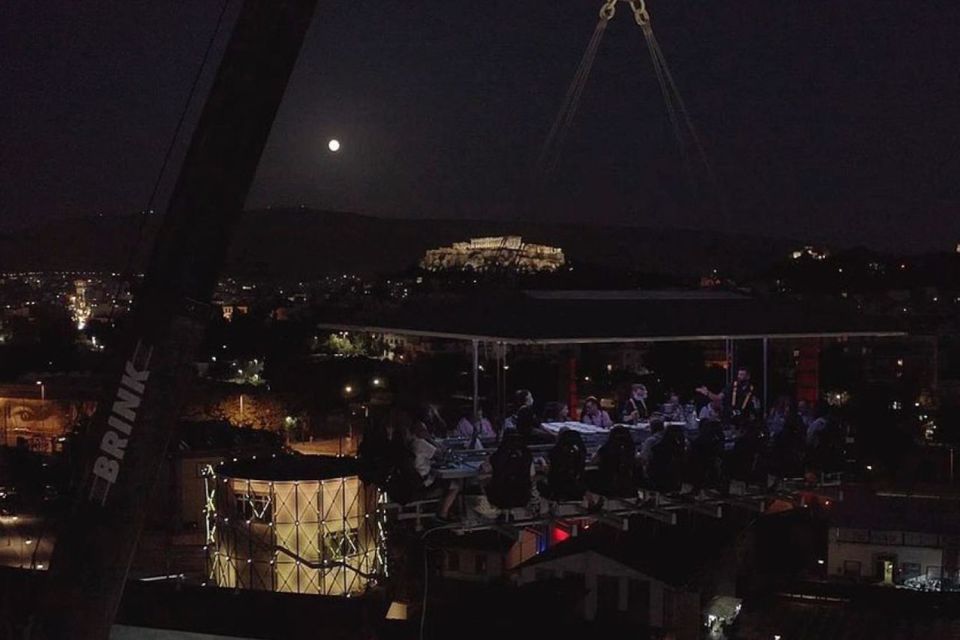 Athens: Dinner in the Sky Experience - Unlimited Greek Beverages