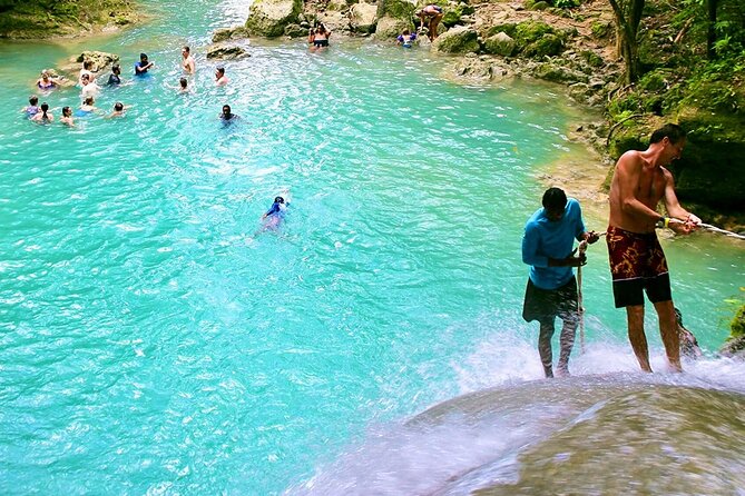 Blue Hole & Konoko Falls Park Combo Tour From Montego Bay - Optional Stop at Scotchies Jerk Centre