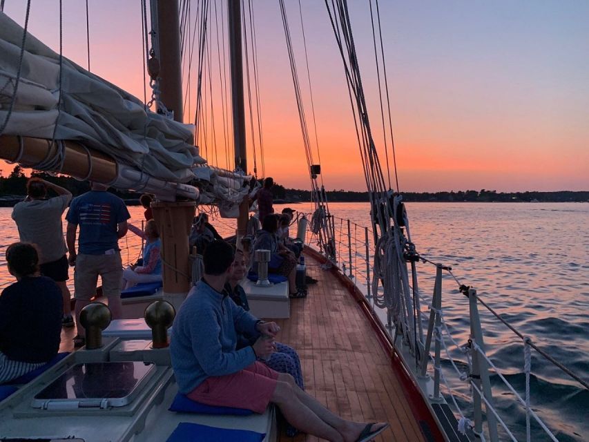 Boothbay Harbor: Sunset Sail to See the Maine Coastline - Onboard Amenities and Recommendations