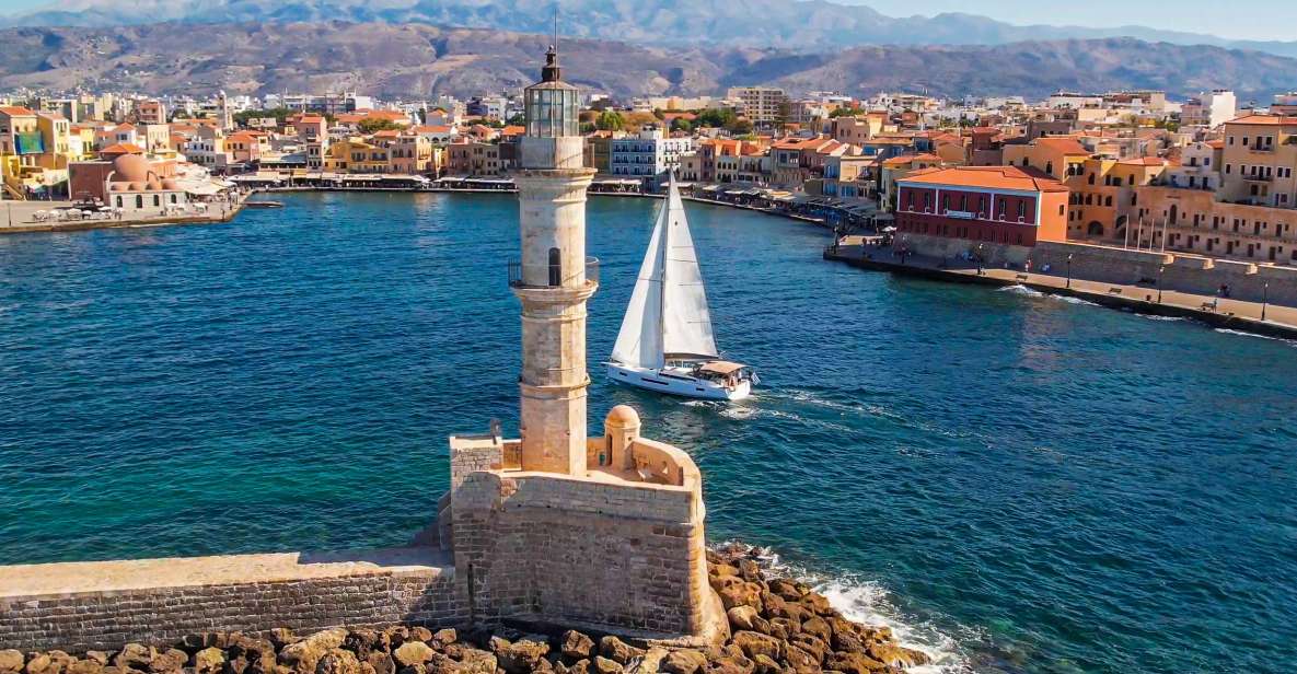 Chania Old Port: Private Sailing Cruise With Meal & Swimming - Exploring Thodorou Island