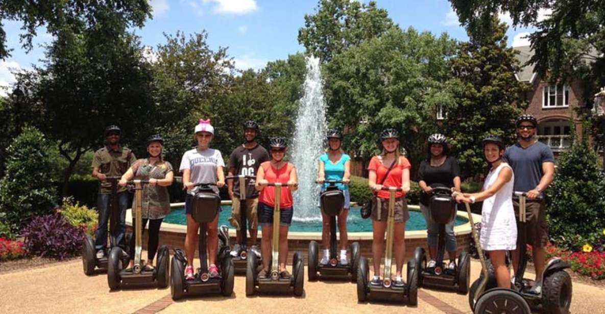 Charlotte: Historic Uptown 90-Minute Segway Tour - Outdoor Fountains and Public Art