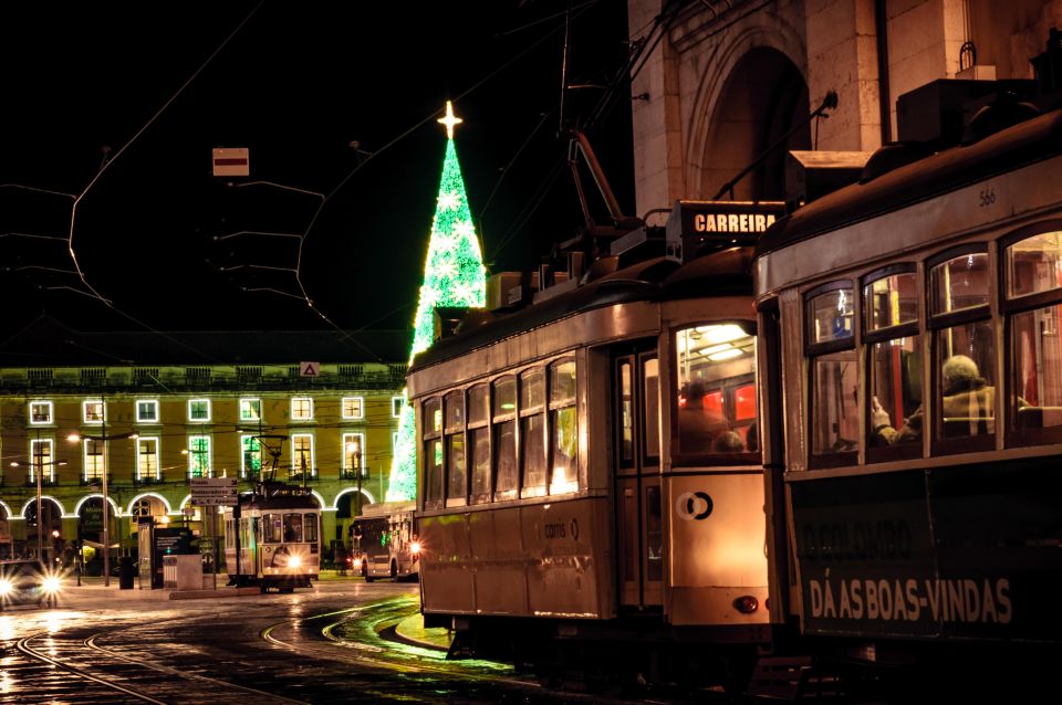 Christmas Lights Creative Photography in Lisbon - Finishing at Largo De Camões