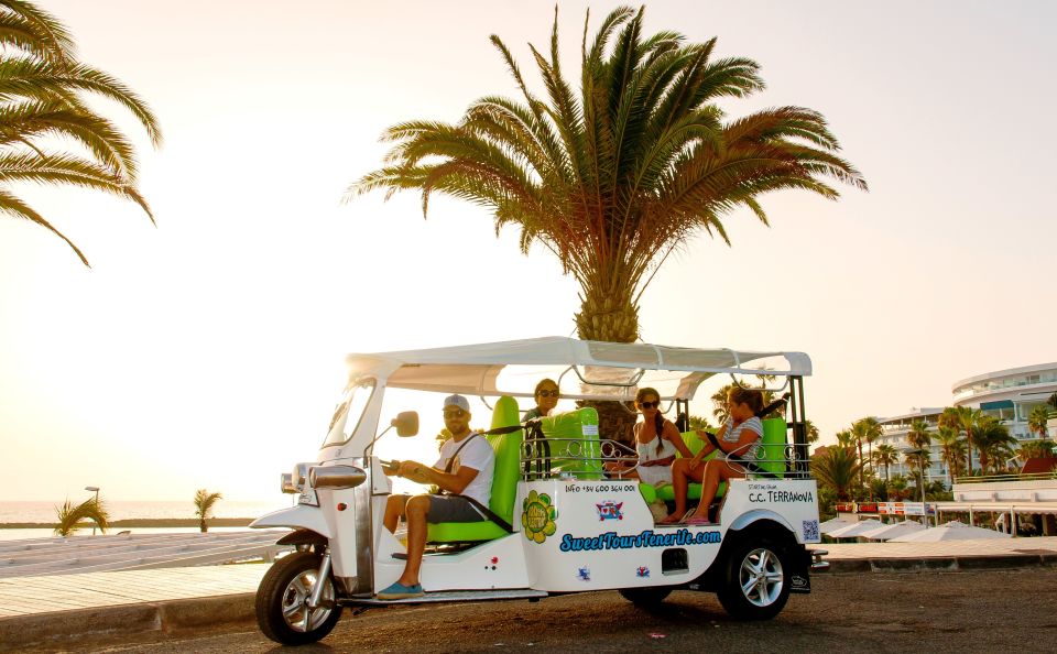 Costa Adeje: Views & Drinks Tuk Tuk Tour - Booking Process