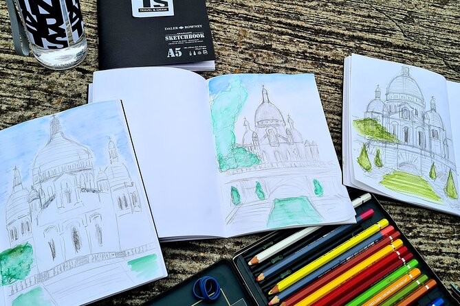 Drawing Workshop / Creative Notebook During an Unusual Walk in Montmartre - Fun for All Skill Levels