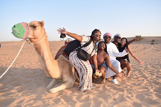 Dubai Desert Safari Dune Bashing, 60min ATV Quad, Camel Ride, BBQ - Convenient Pickup and Dropoff