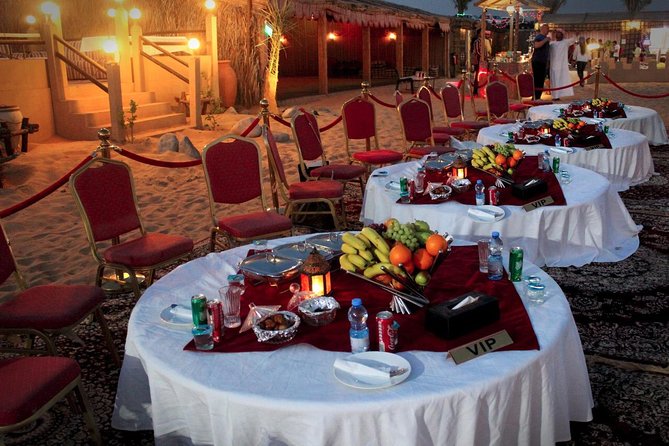 Dubai Desert Safari Evening With VIP Treat , BBQ Buffet and Exciting Liveshows - Pickup and Drop-off Arrangements