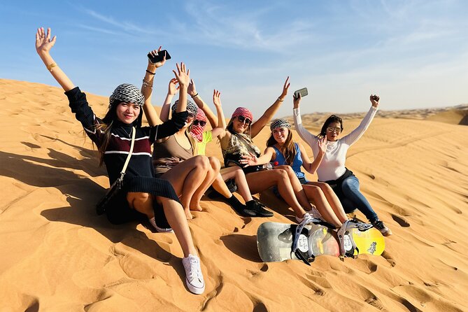 Dubai Desert Safari With Buffet Dinner, Sand Boarding & Shows - Booking Information