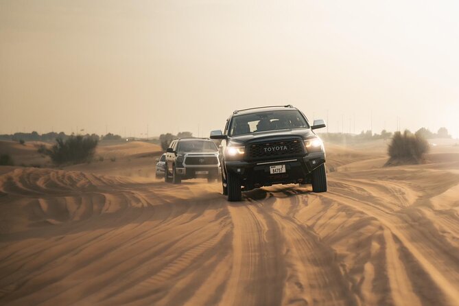 Dubai Desert Safari With Camel Ride, Sand Surf, & BBQ Dinner - Highlights and Pricing Information