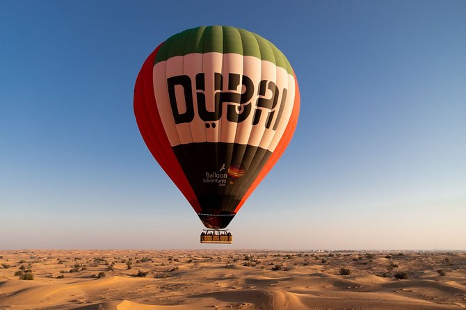 Dubai Hot Air Balloon, Land Rover Defender & Gourmet Breakfast - Optional Camel Rides and Falcon Encounter