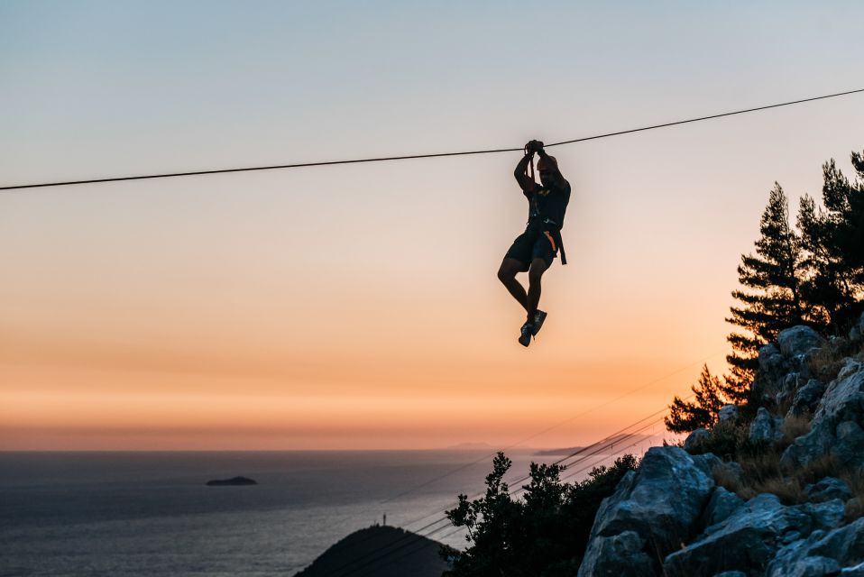 Dubrovnik: Sunset Zip Line Experience Followed by Wine - Transportation and Transfer