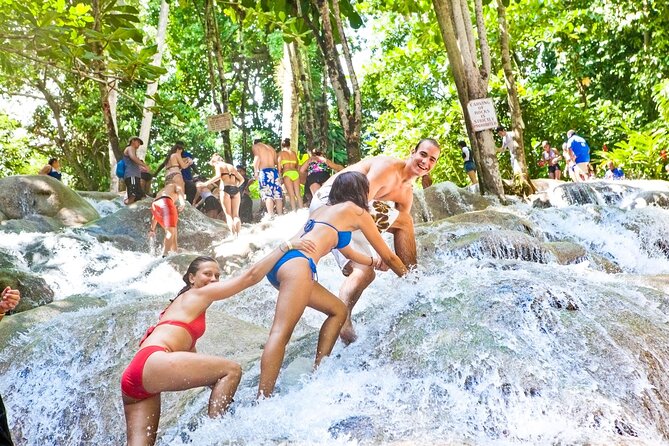 Dunns River Falls and Ocho Rios Shopping Tour From Runaway Bay - Jamaican Jerk Lunch at Scotchies