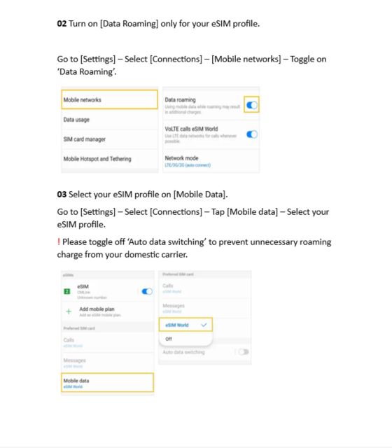 Esim for Croatia - Data Plans - Activation and Delivery