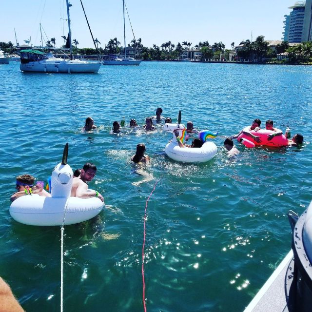 Fort Lauderdale: Scenic Boat Trip W/ Swim Stop & Inflatables - Boat Tour Duration