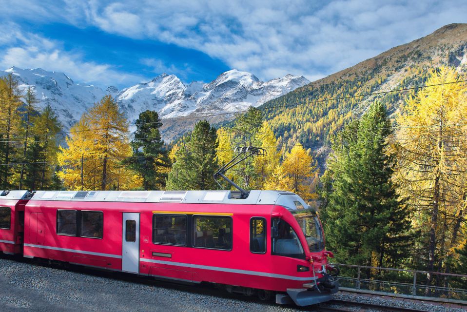 From Milan: Round-Trip Bernina Train Ticket to Saint Moritz - Return Journey