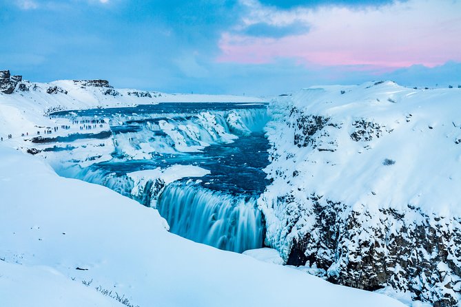 Golden Circle and Glacier Snowmobile Experience From Reykjavik - Gullfoss Waterfall