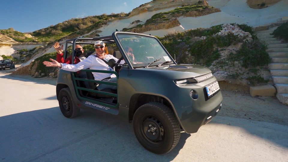 Malta: Gozo Private Chauffeured E-Jeep Tour With Ferry - Trendy E-Jeep Experience