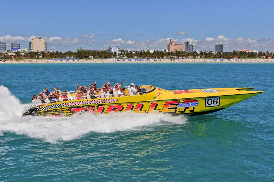 Miami: Sightseeing Speedboat Tour - Cancellation and Restrictions